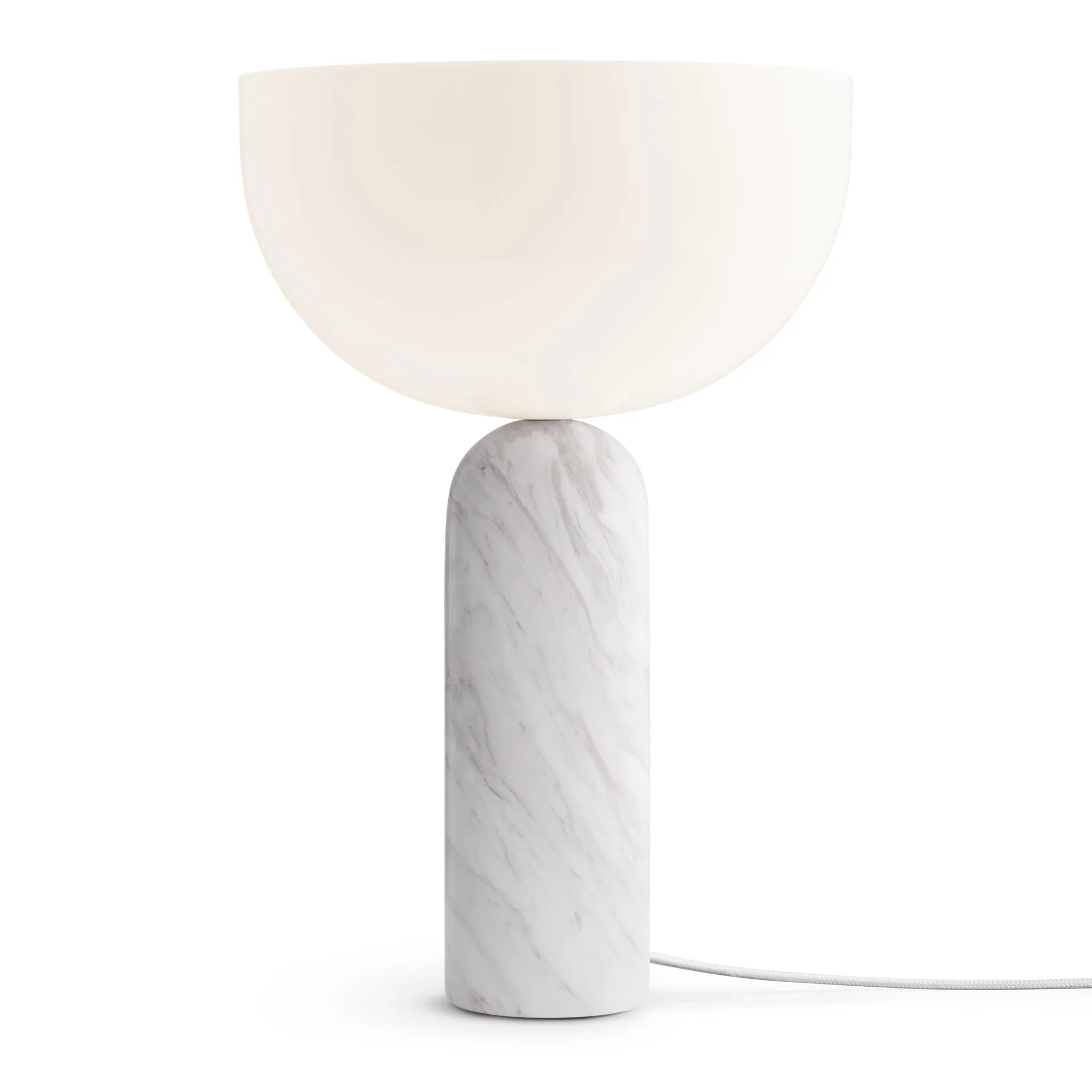 Lampada da tavolo Kizu grande, Marmo bianco New Works
