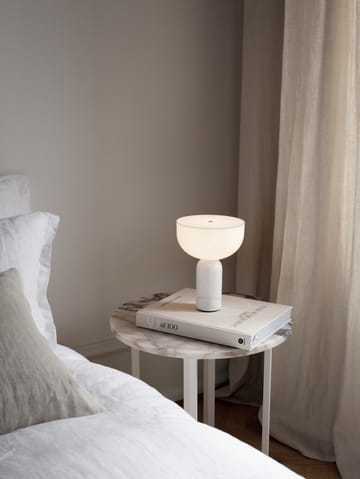 Lampada da tavolo Kizu Kizu portable - Marmo bianco - New Works