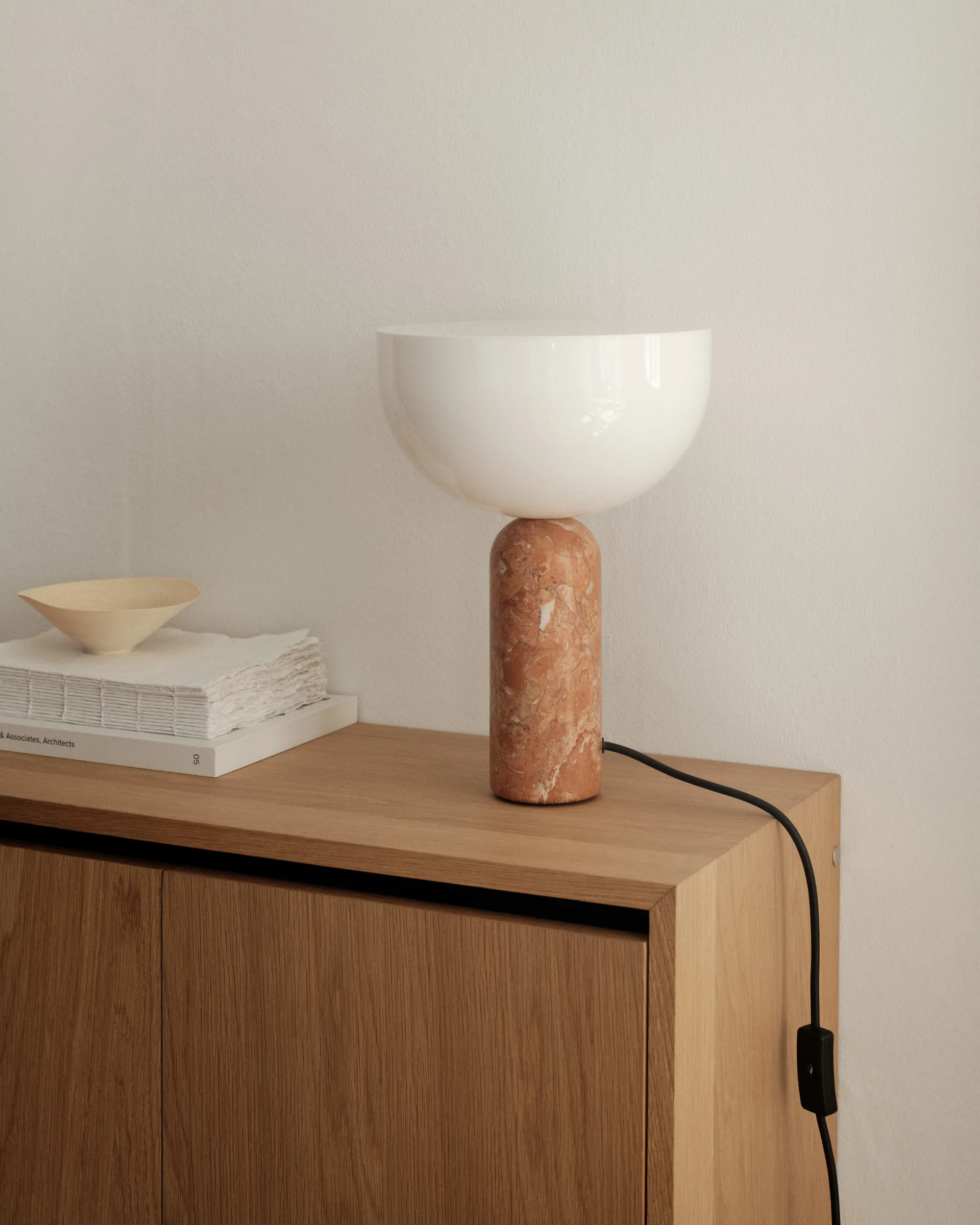 Lampada da tavolo Kizu piccola, Breccia Pernice New Works