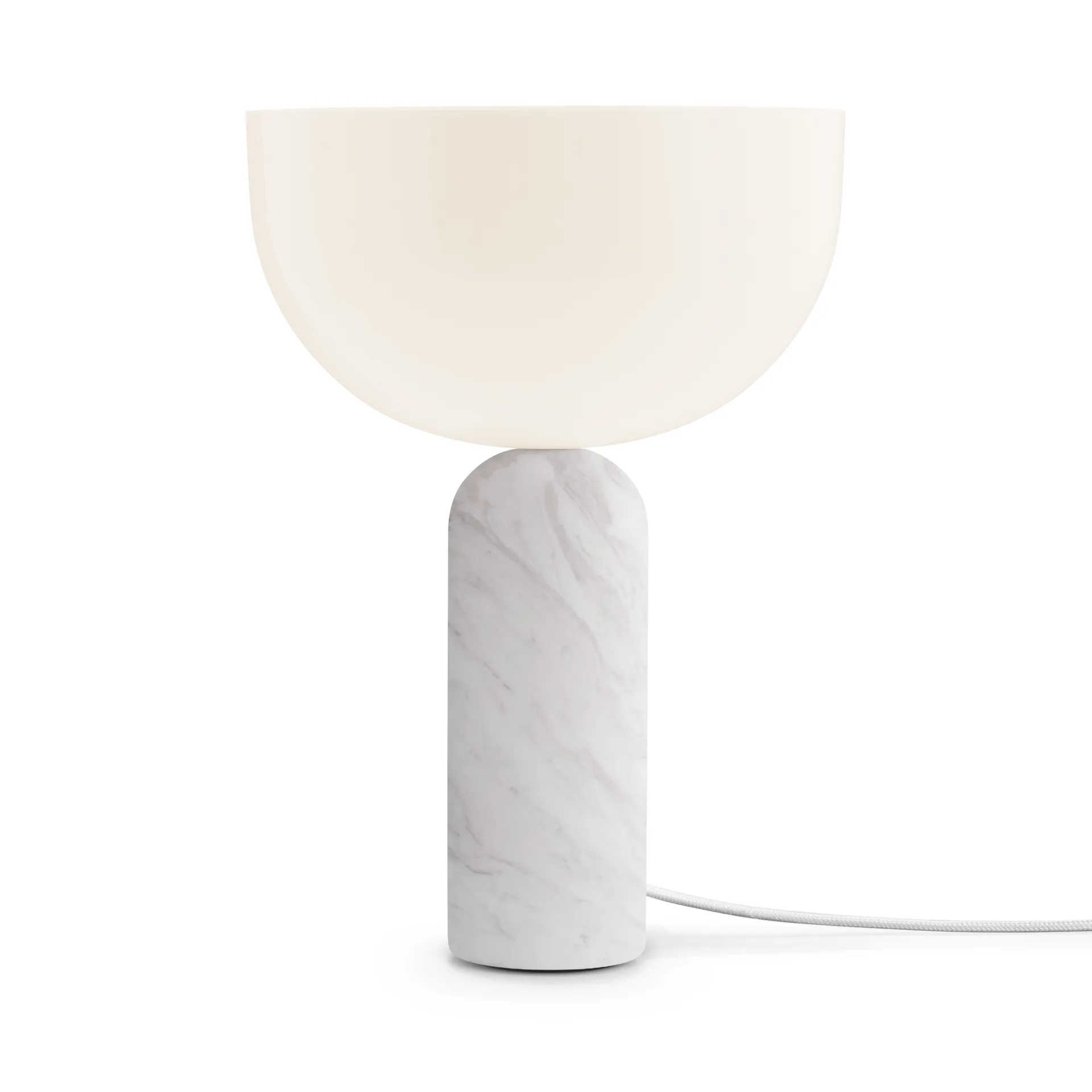 Lampada da tavolo Kizu piccola, Marmo bianco New Works