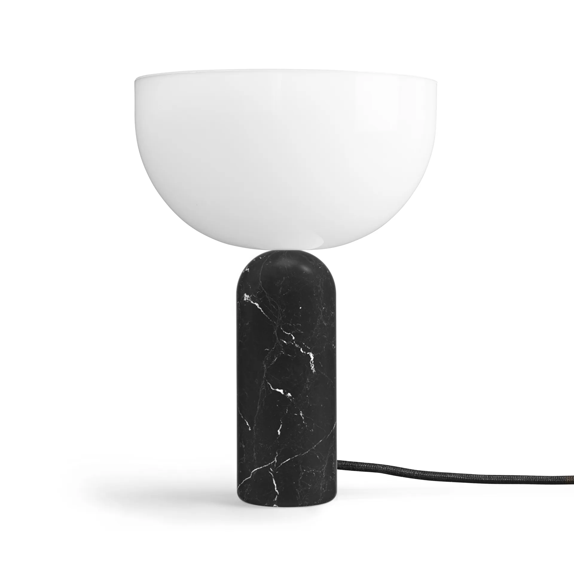 Lampada da tavolo Kizu piccola, Marmo nero New Works