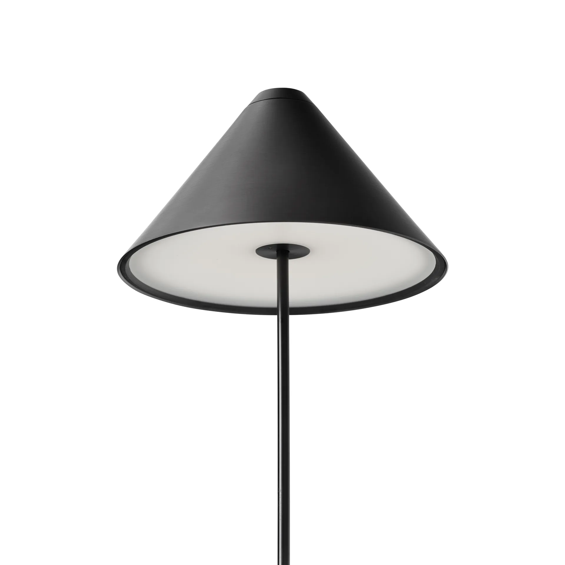 Lampada da tavolo portatile Brolly, Acciaio nero New Works