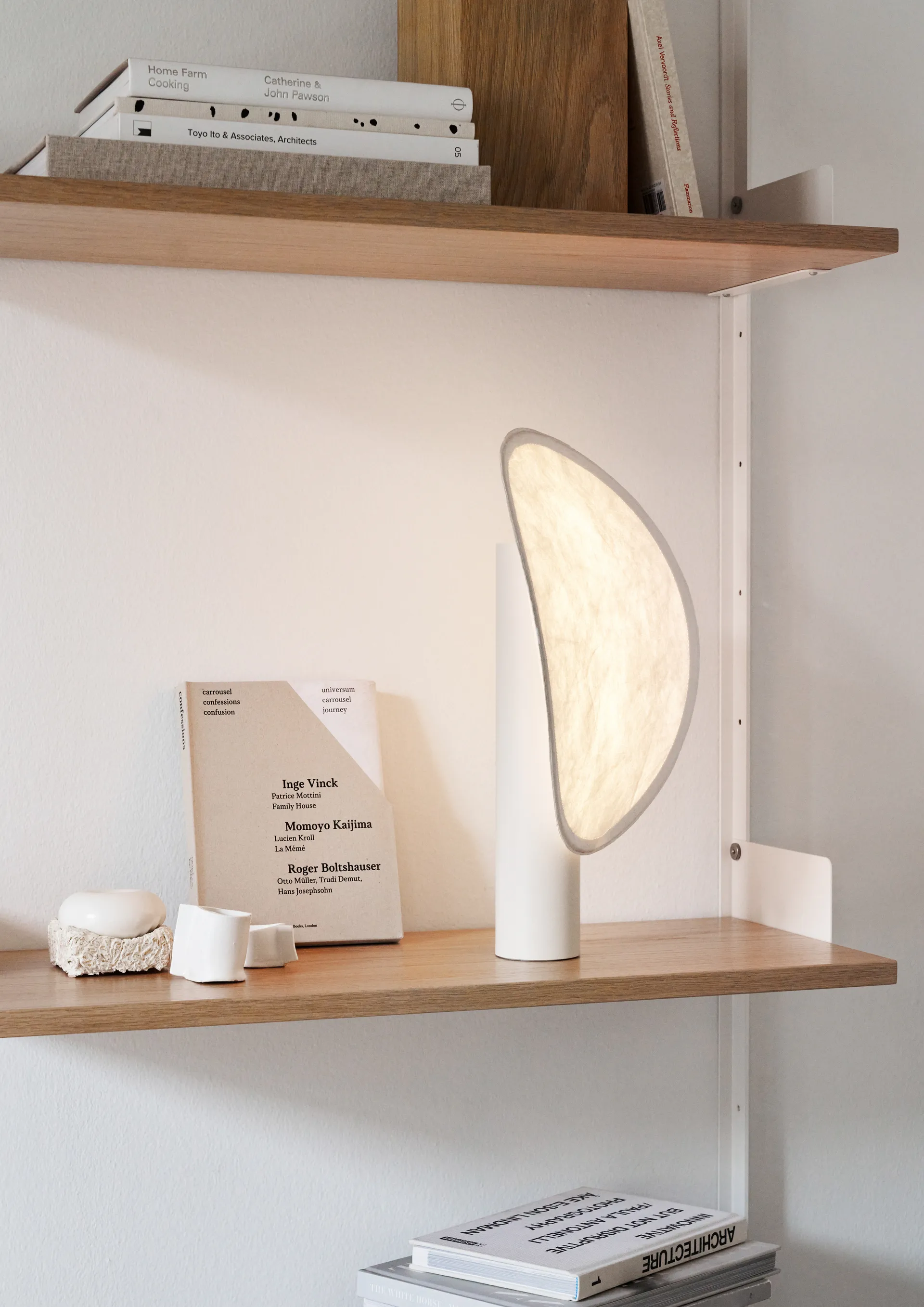 Lampada da tavolo portatile Tense 43 cm, Bianco New Works