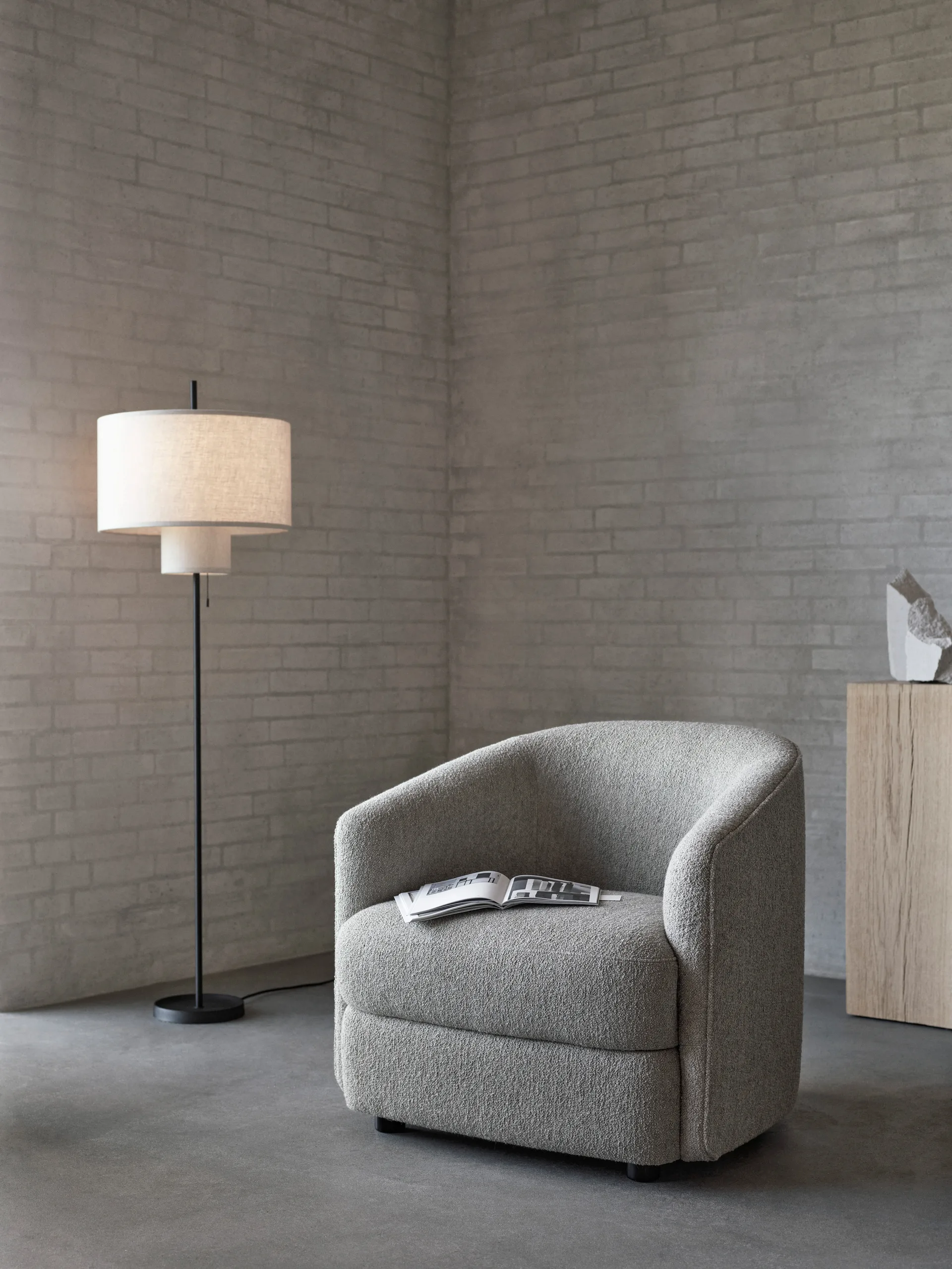 Lampada da terra Margin, Beige New Works