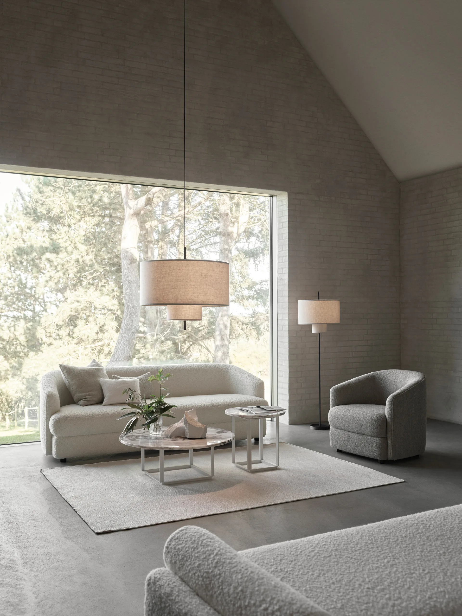 Lampada da terra Margin, Beige New Works