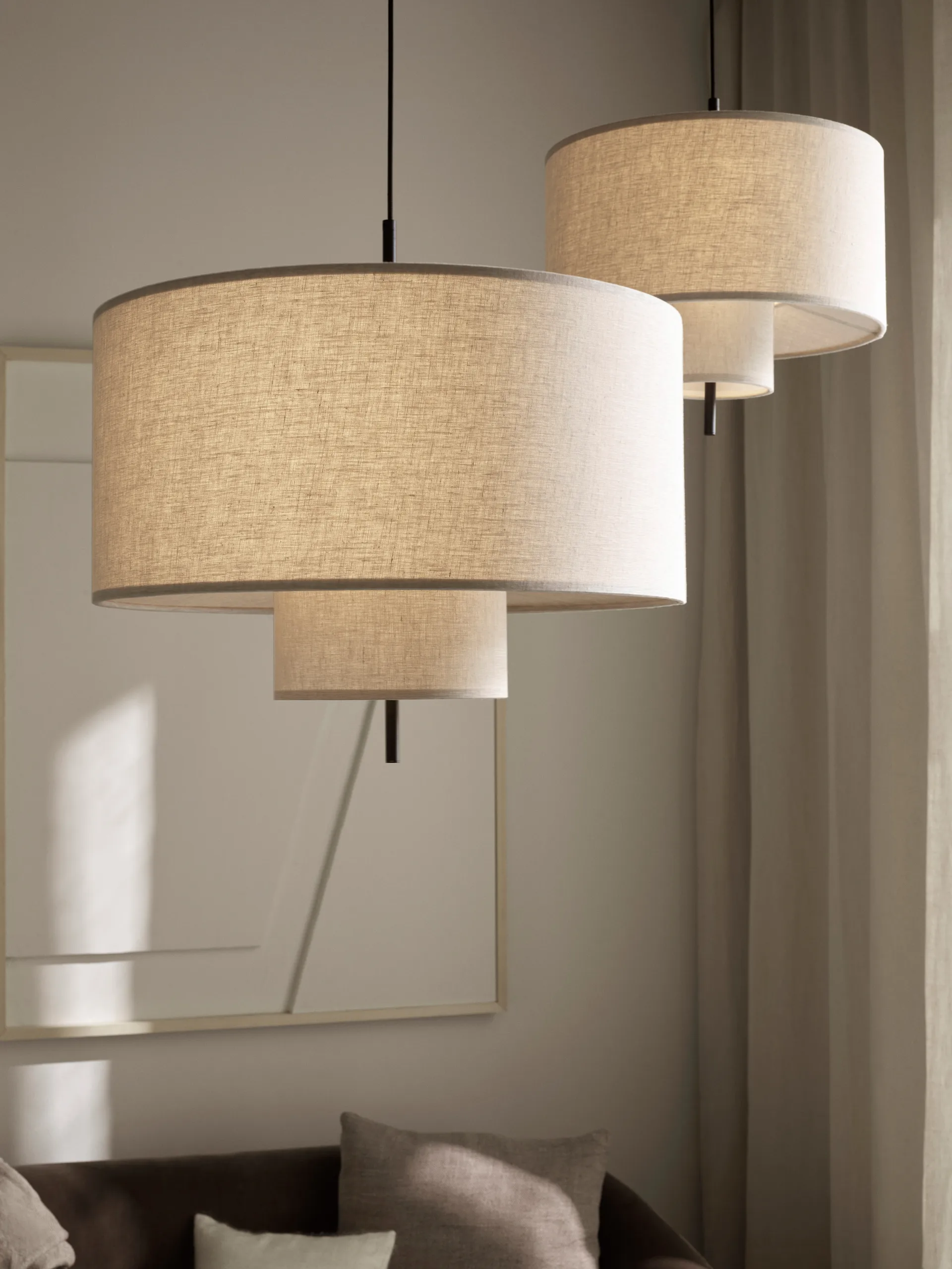 Lampadario Margin Ø70 cm, Beige New Works