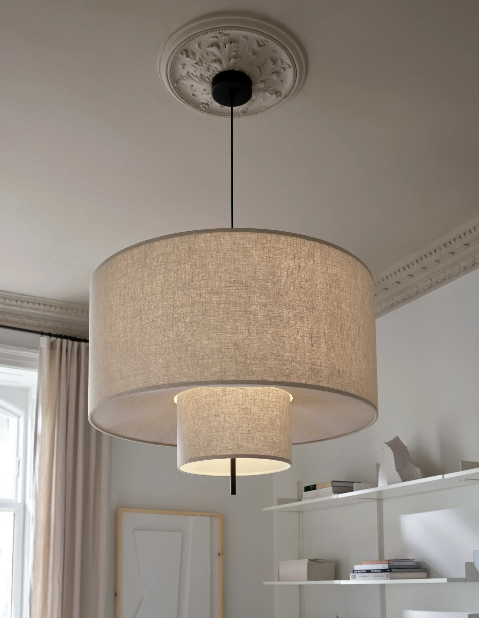 Lampadario Margin Ø90 cm, Beige New Works