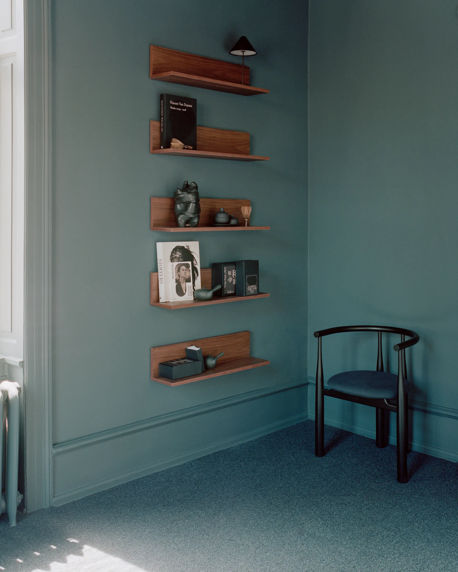 Mensole da parete Tana 75 cm, Noce New Works