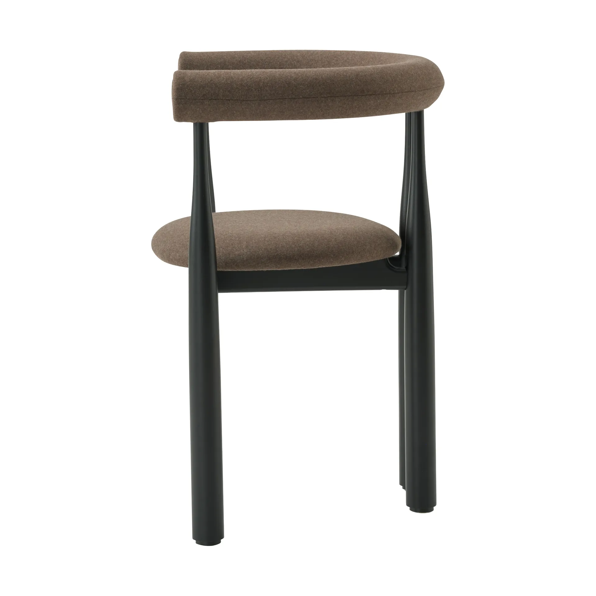 Poltrona Bukowski rivestita, Nero, Wooly Plus 1008 New Works