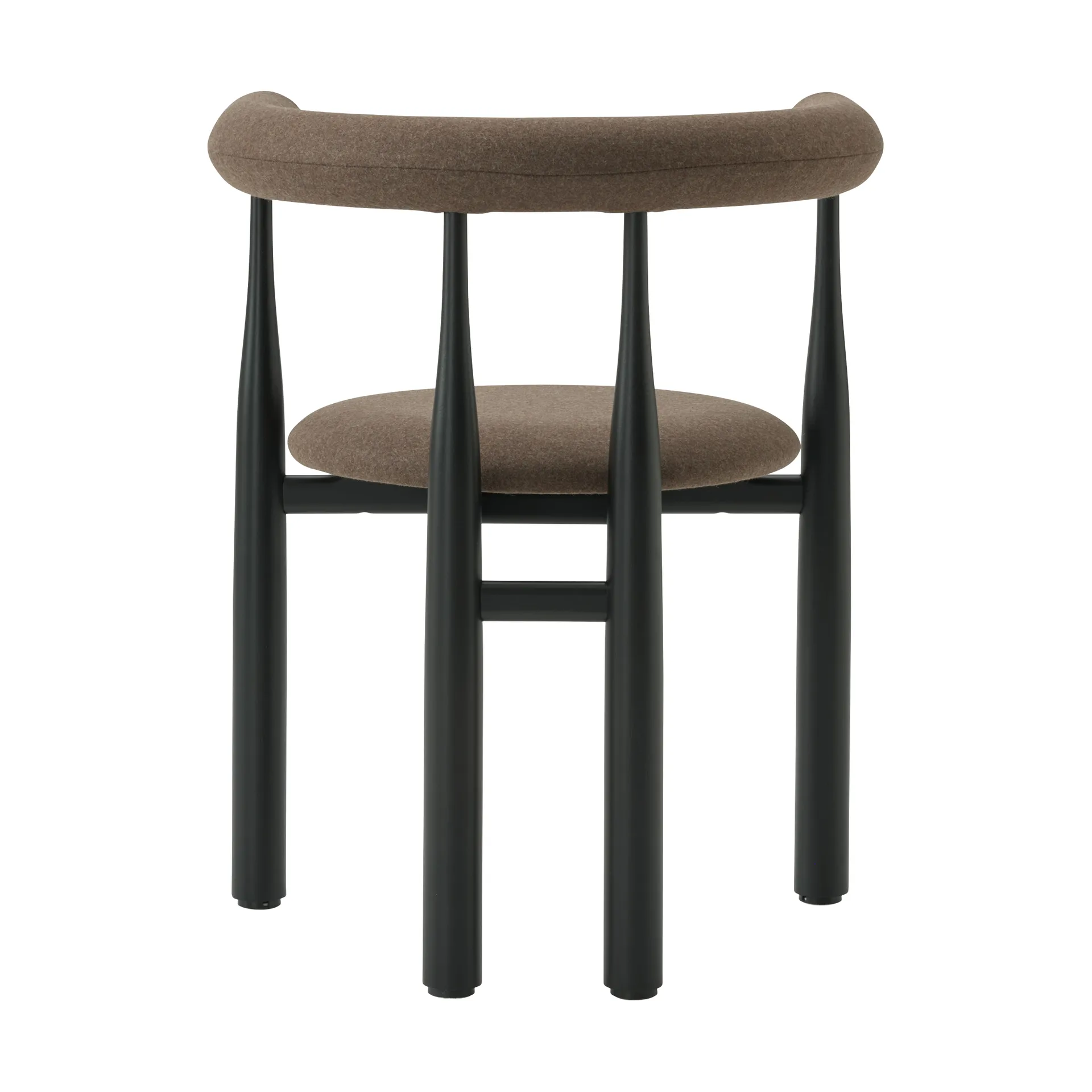 Poltrona Bukowski rivestita, Nero, Wooly Plus 1008 New Works