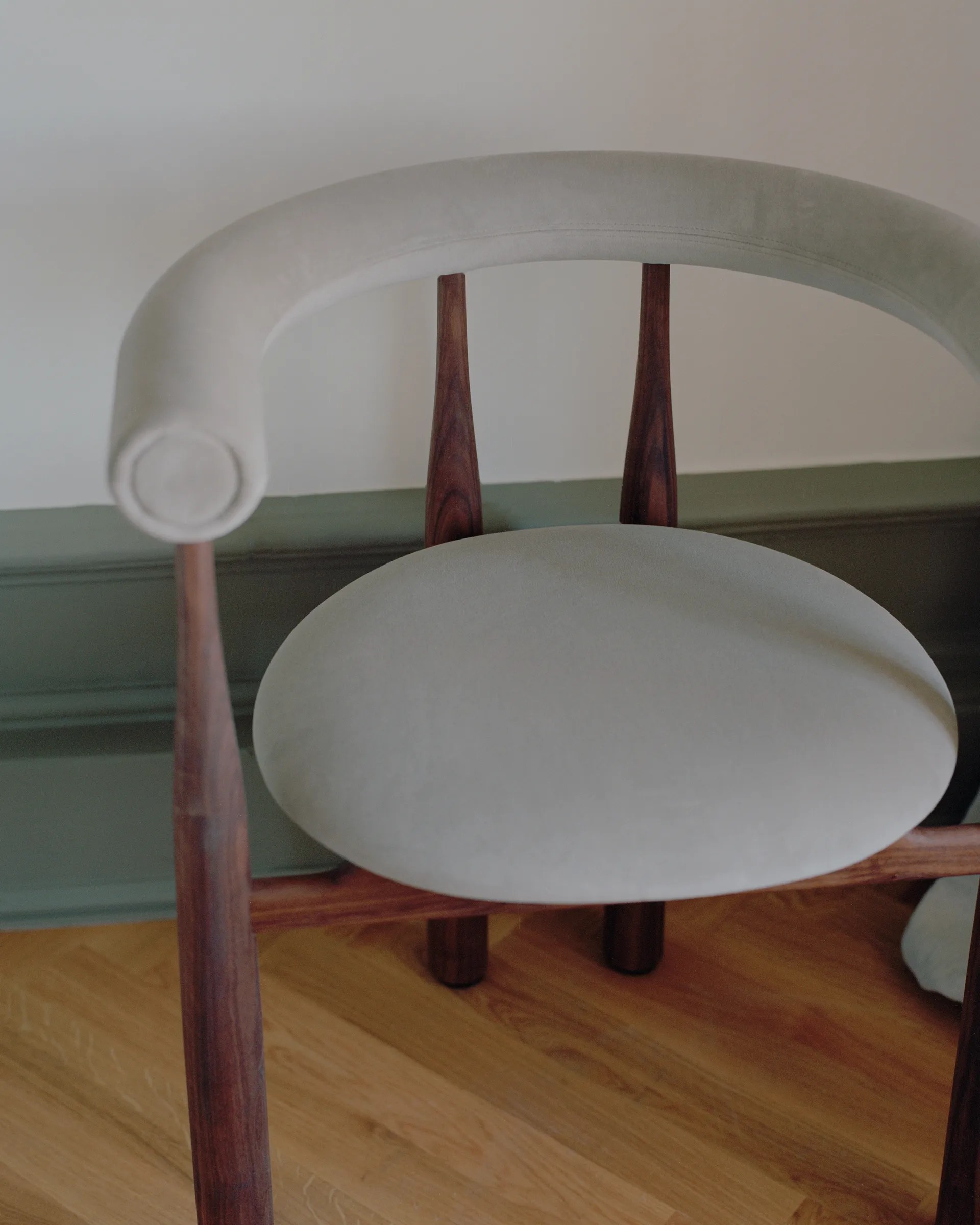 Poltrona Bukowski rivestita, Noce, Megan 26 Beige New Works