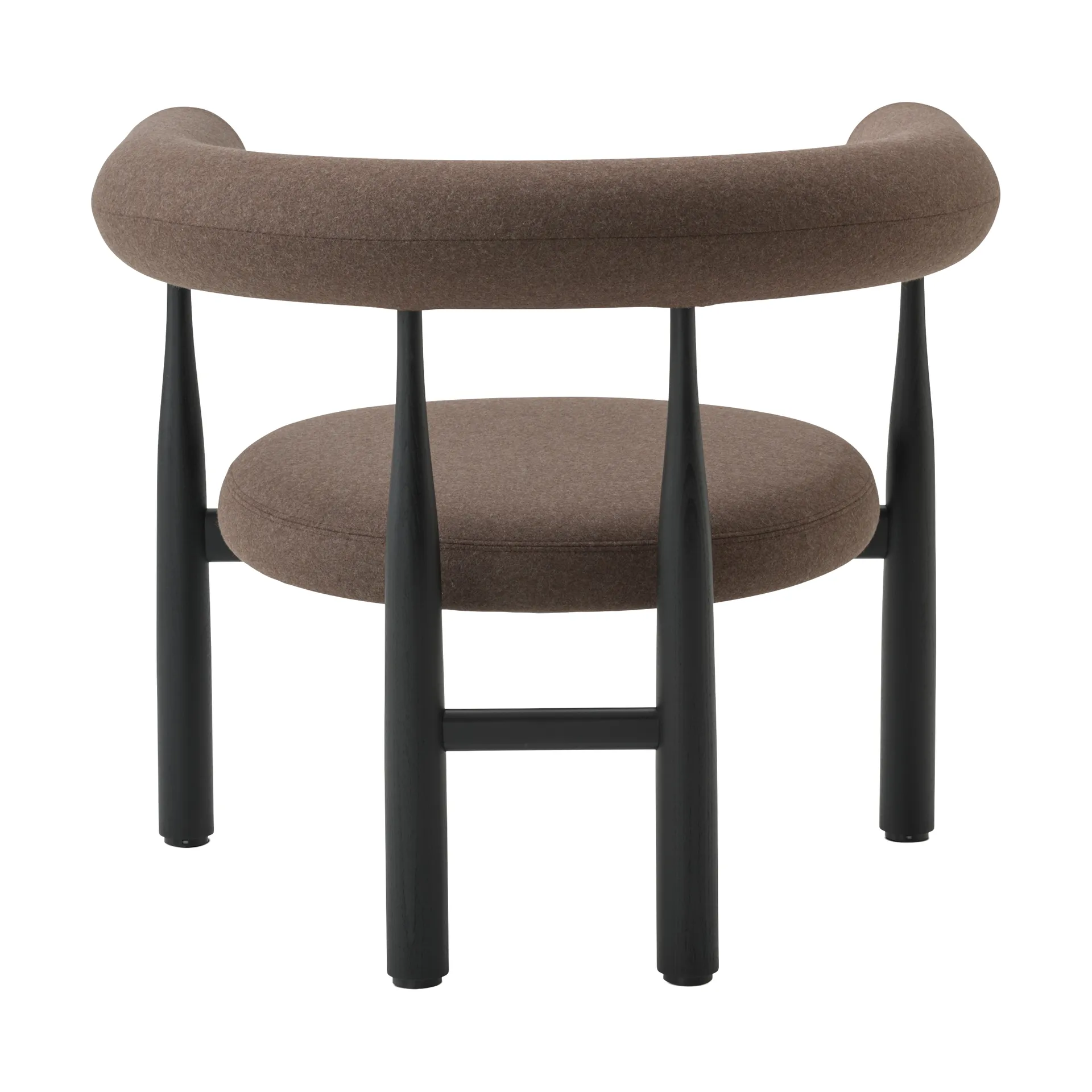 Poltrona lounge Bukowski, Nero, Wooly Plus 1008 New Works