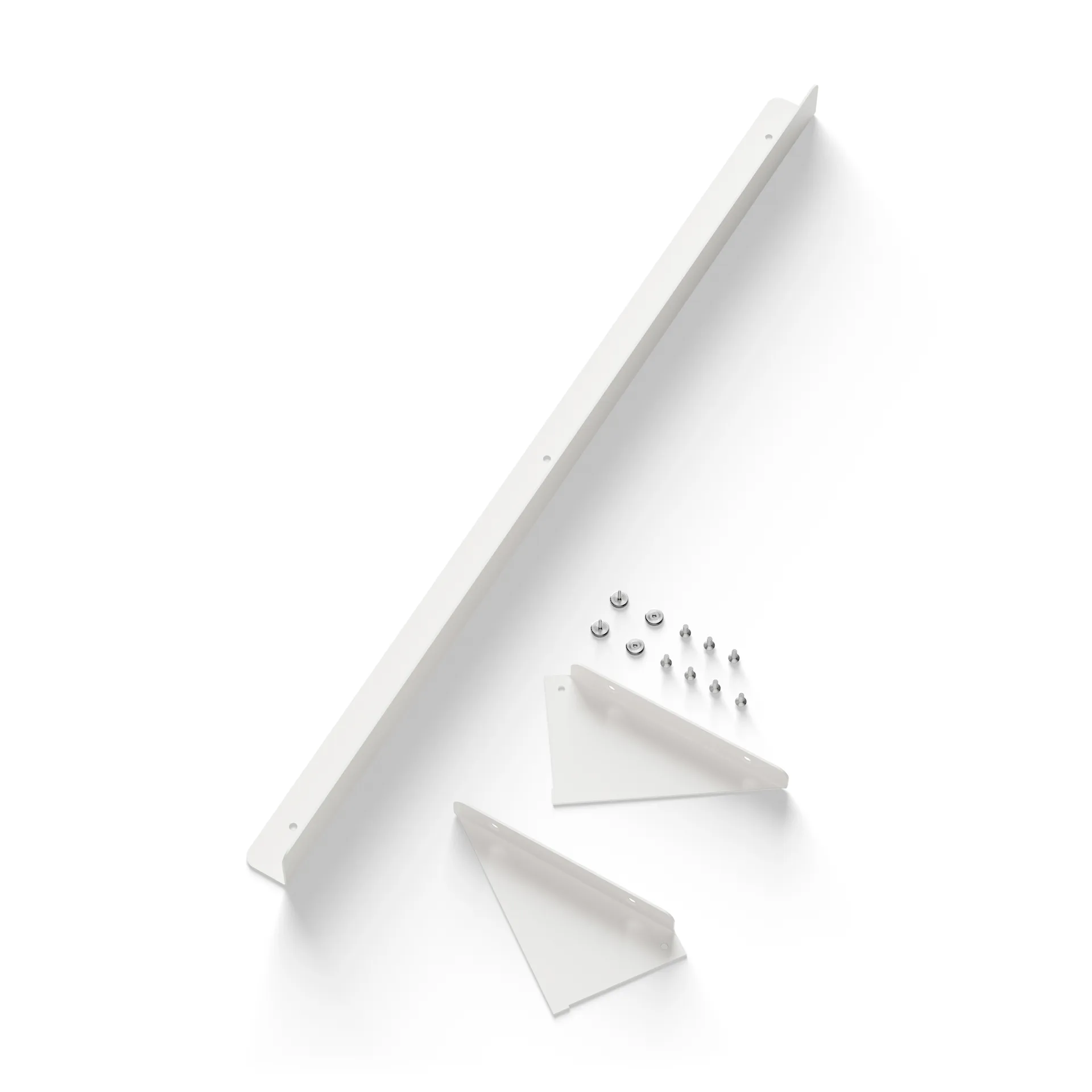 Portariviste New Works con staffa, 3 pezzi, Bianco New Works