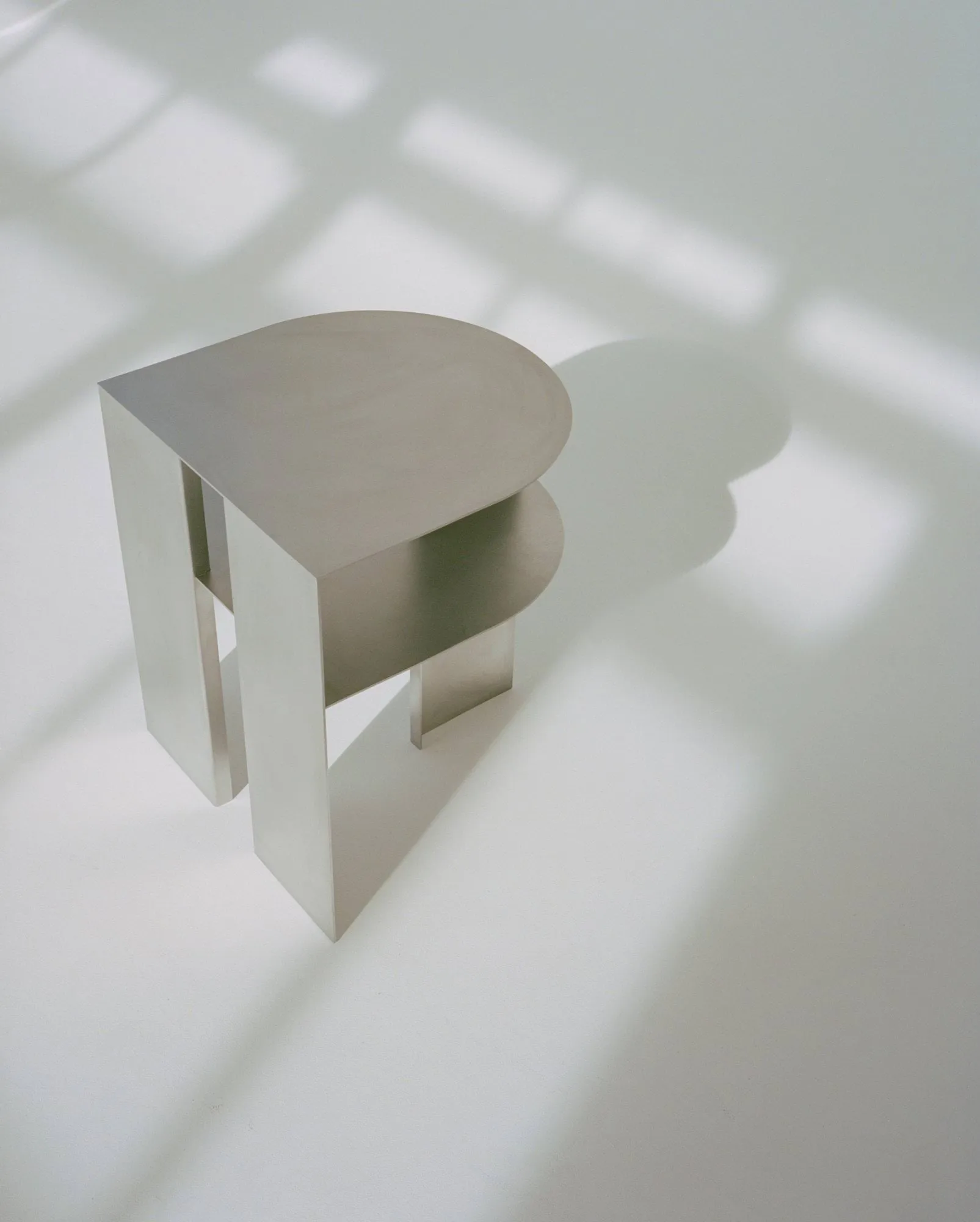 Rand tavolino, Acciaio inox New Works