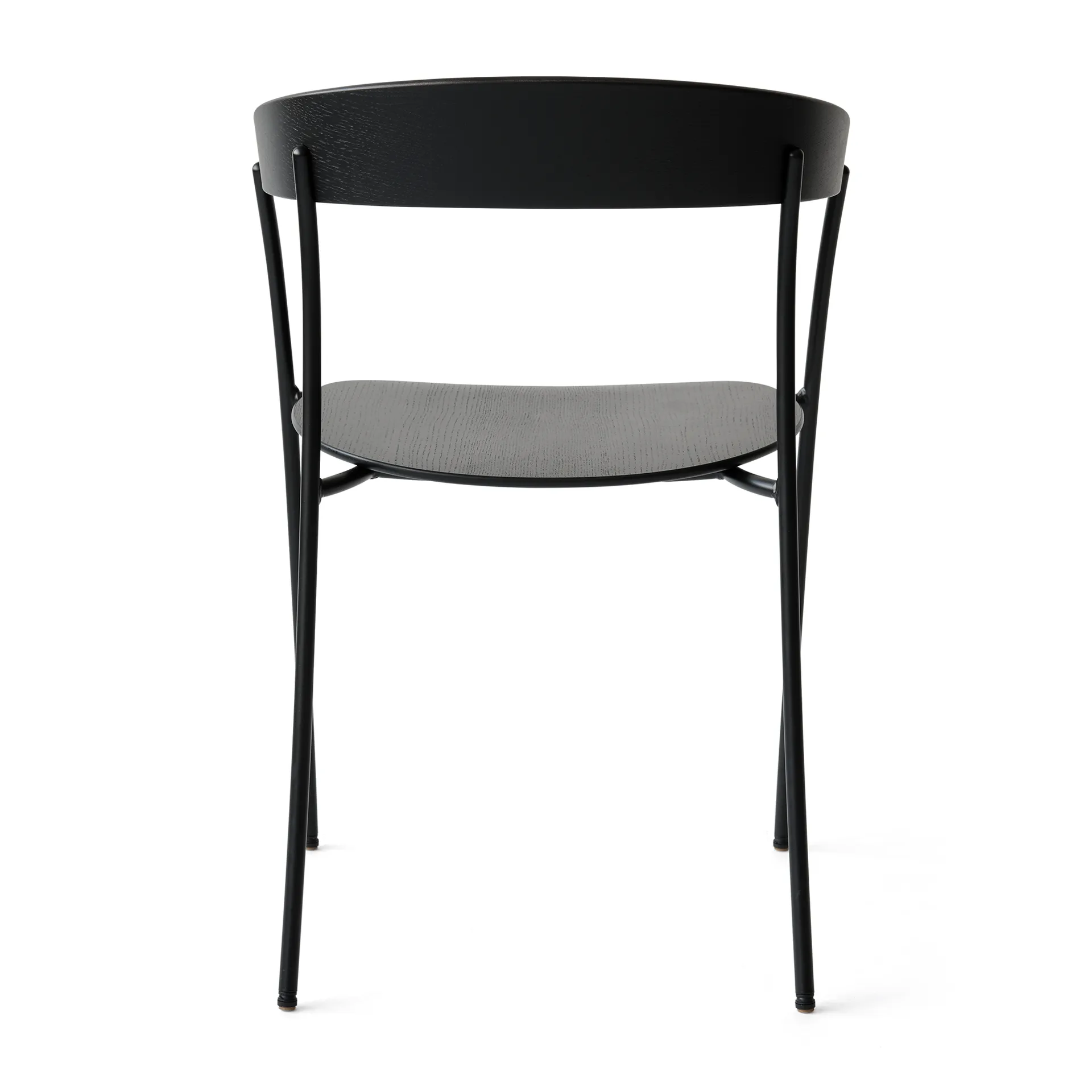 Sedia con braccioli Missing, Frassino nero New Works