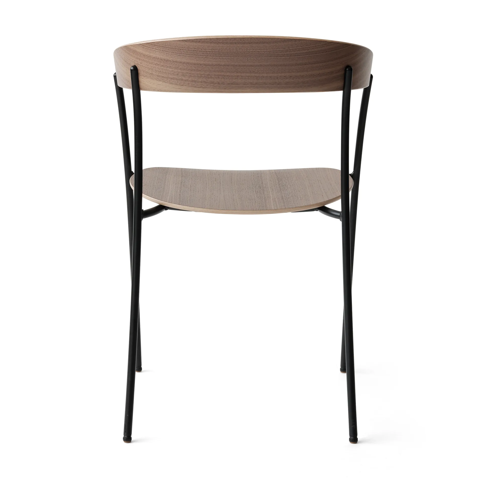 Sedia con braccioli Missing, Noce New Works