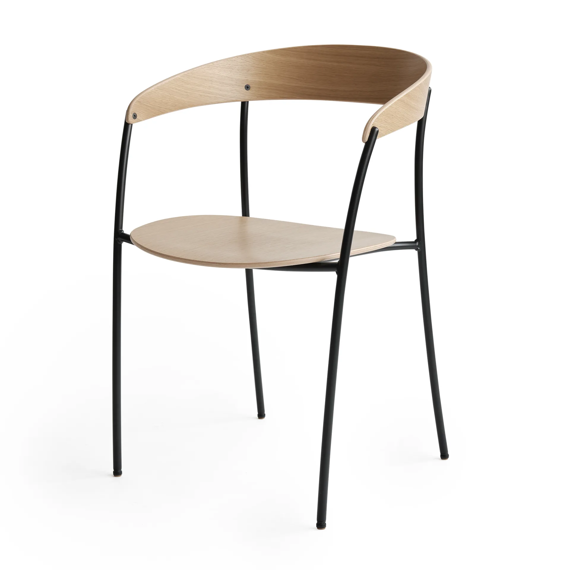 Sedia con braccioli Missing, Rovere New Works