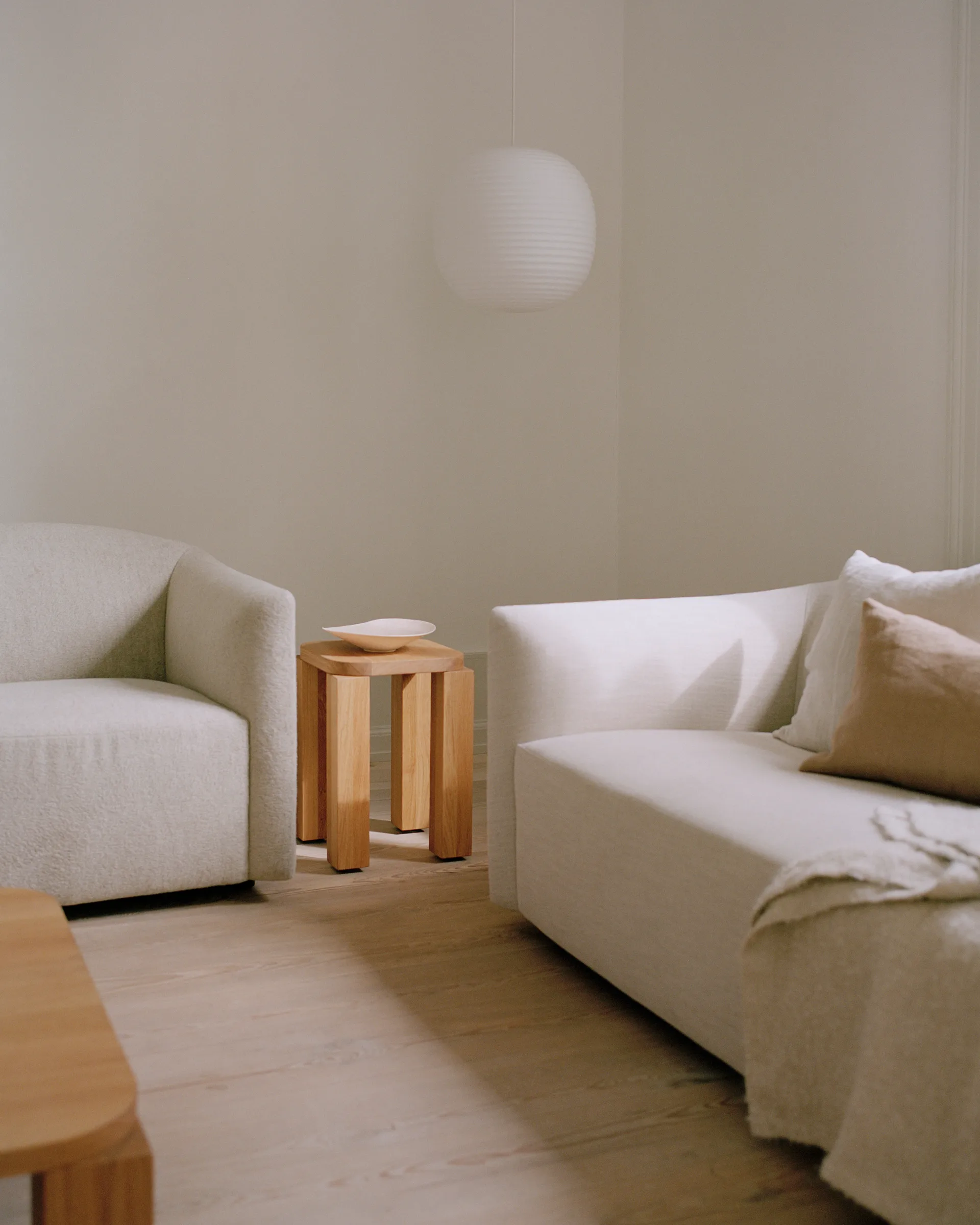 Sgabello Atlas, Natural Oak New Works