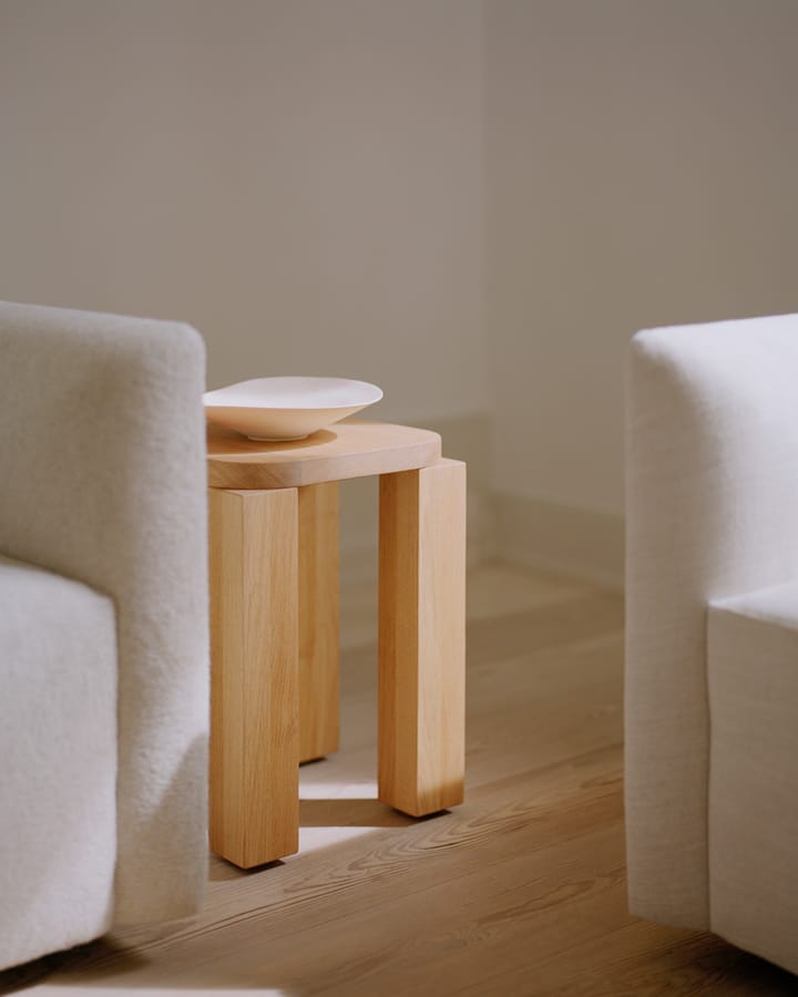 Sgabello Atlas, Natural Oak New Works