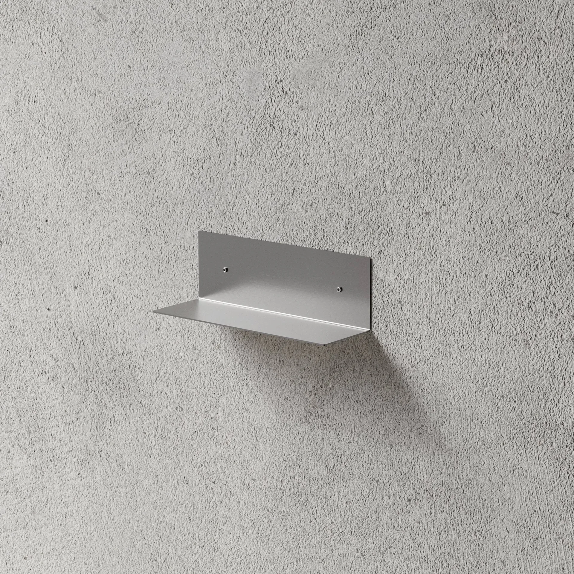 Mensola da bagno Nichba, Acciaio inox spazzolato, 30 cm Nichba