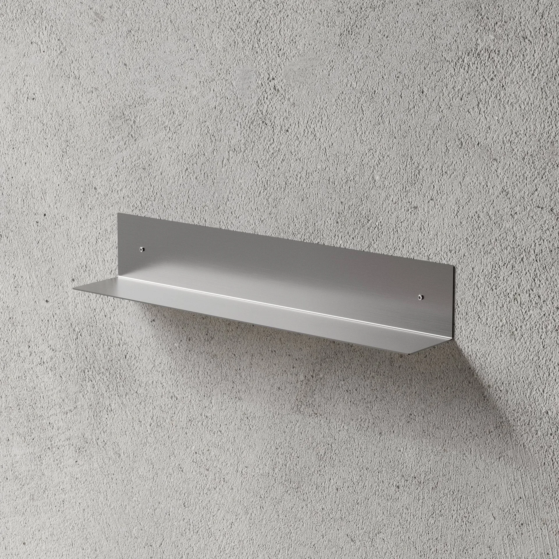 Mensola da bagno Nichba, Acciaio inox spazzolato, 60 cm Nichba