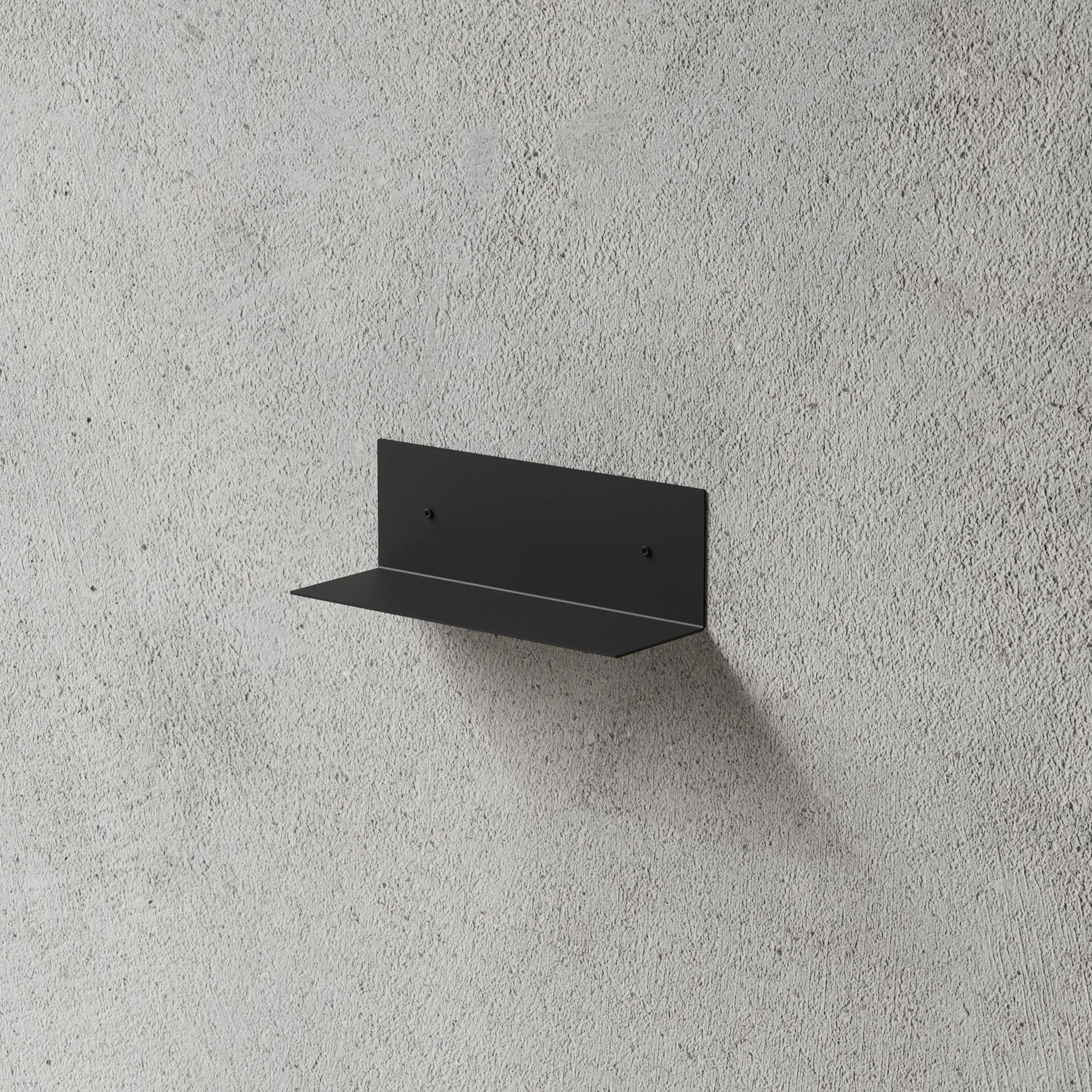 Mensola da bagno Nichba, Nero, 30 cm Nichba
