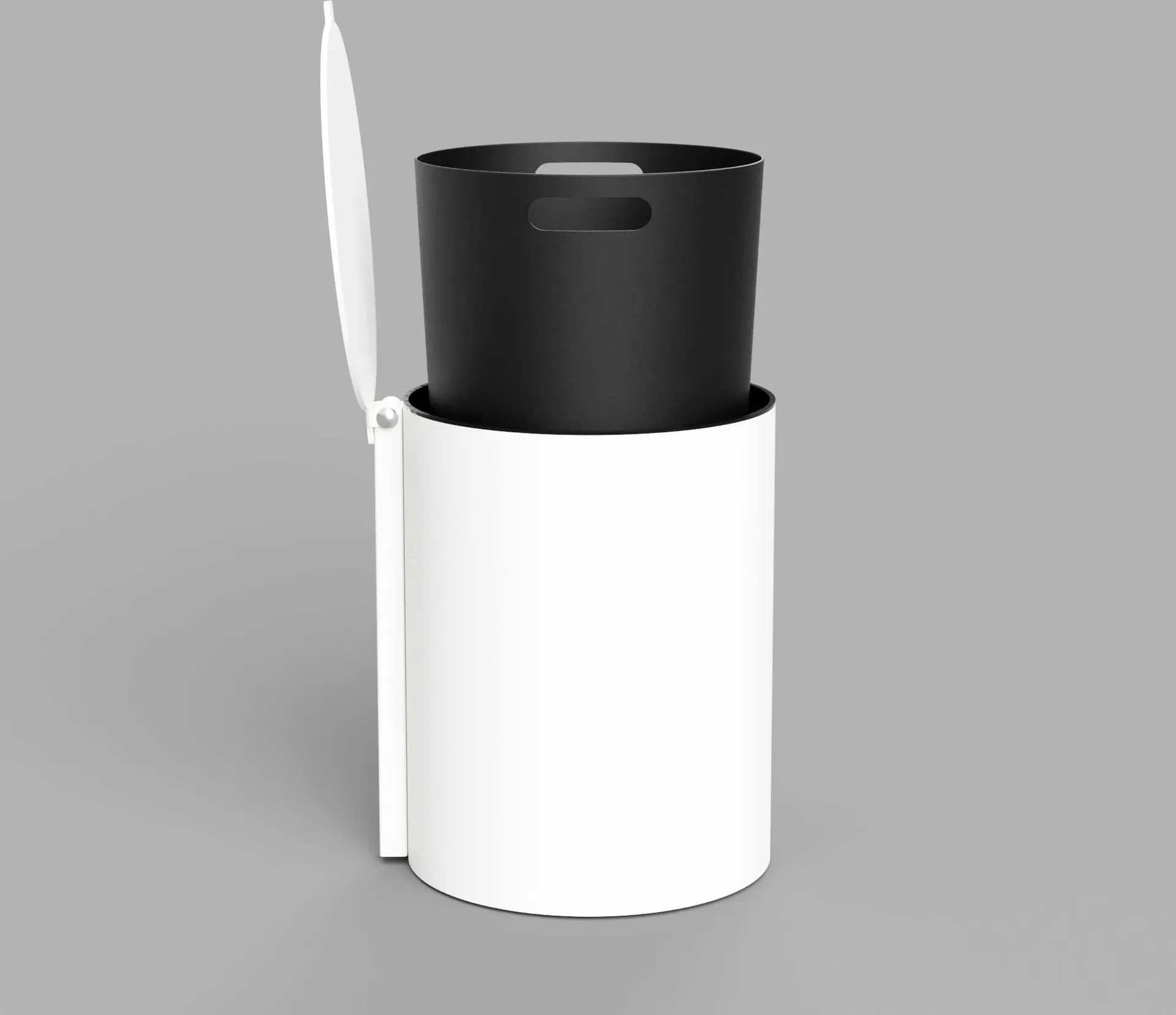 Nichba cestino per il bagno, Bianco Nichba