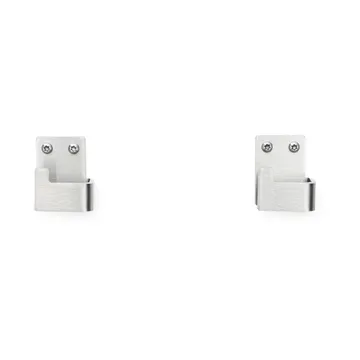Nichba gancio per asciugamano - Acciaio inox spazzolato, confezione da 2 - Nichba