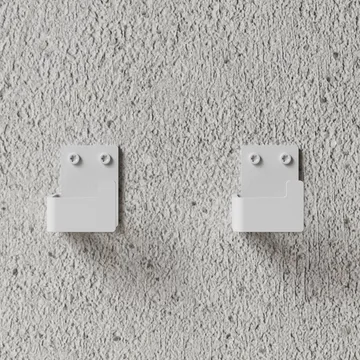 Nichba gancio per asciugamano - White, confezione da 2 - Nichba