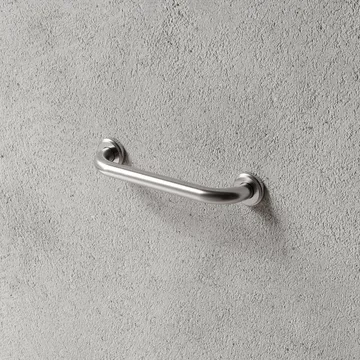 Nichba maniglia da bagno - Acciaio inossidabile spazzolato - Nichba