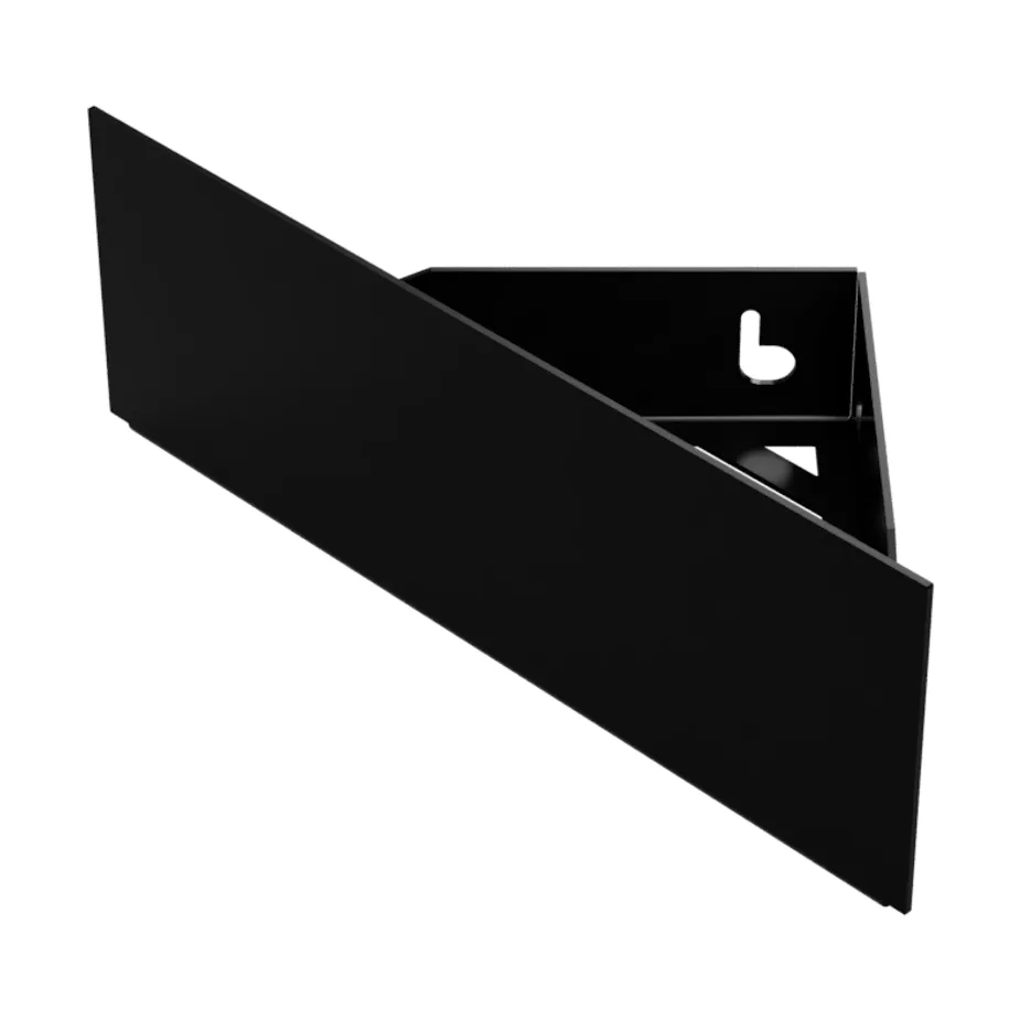 Nichba mensola doccia, Black, angolo Nichba