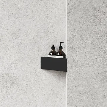 Nichba mensola doccia - Black, angolo - Nichba