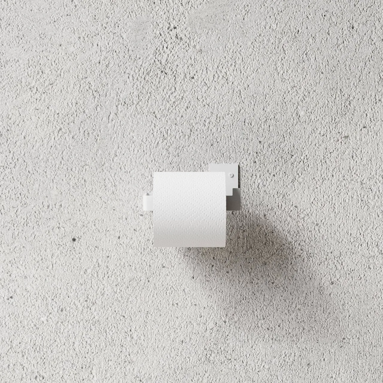 Nichba portarotolo per carta igienica, Bianco Nichba