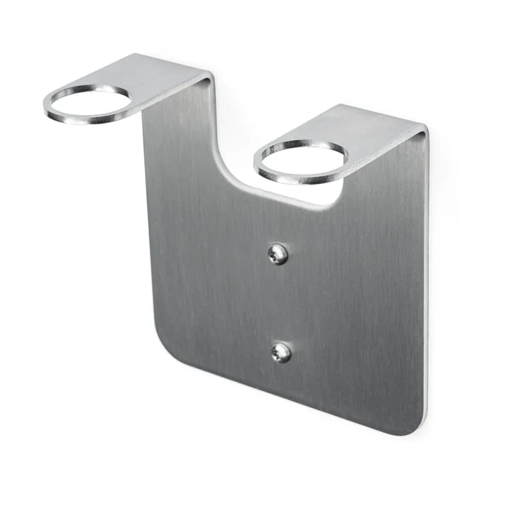 Nichba portasapone - Acciaio inox spazzolato, doppio - Nichba