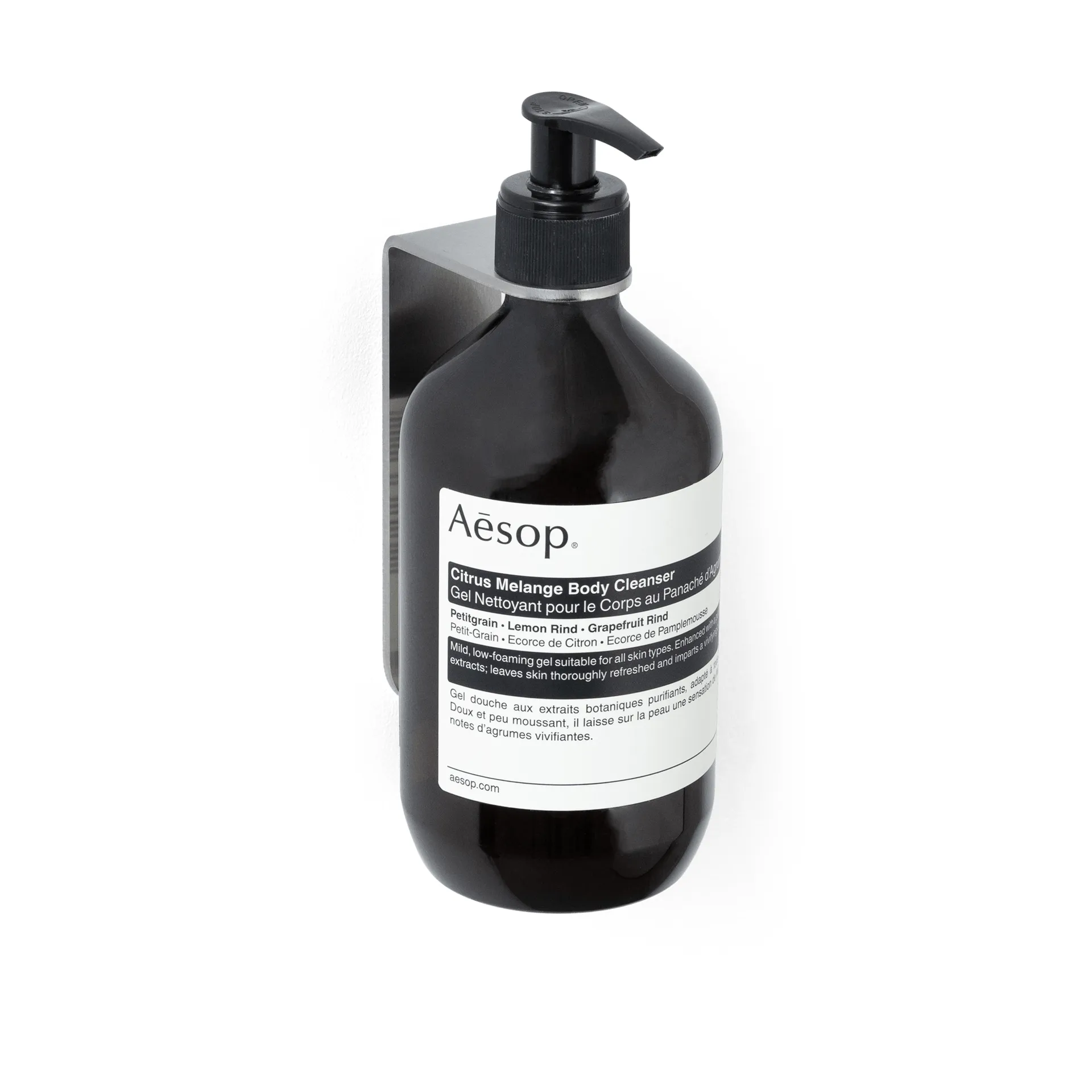 Nichba portasapone, Acciaio inox spazzolato, singolo Nichba