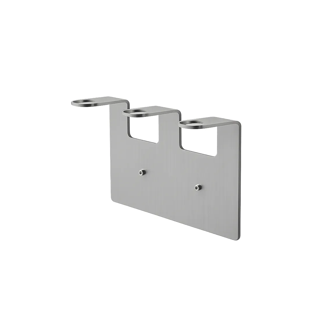 Nichba portasapone, Acciaio inox spazzolato, triplo Nichba