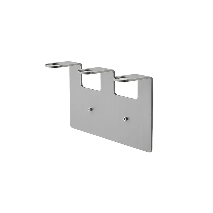 Nichba portasapone - Acciaio inox spazzolato, triplo - Nichba