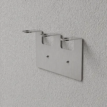 Nichba portasapone - Acciaio inox spazzolato, triplo - Nichba