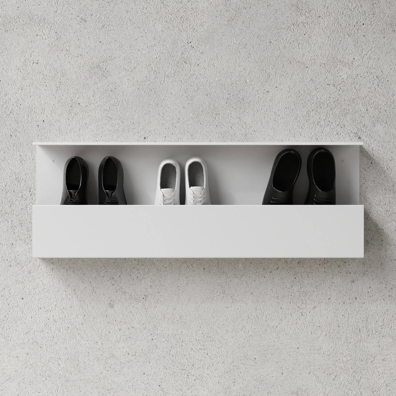 Nichba scarpiera, Bianco, 100 cm Nichba