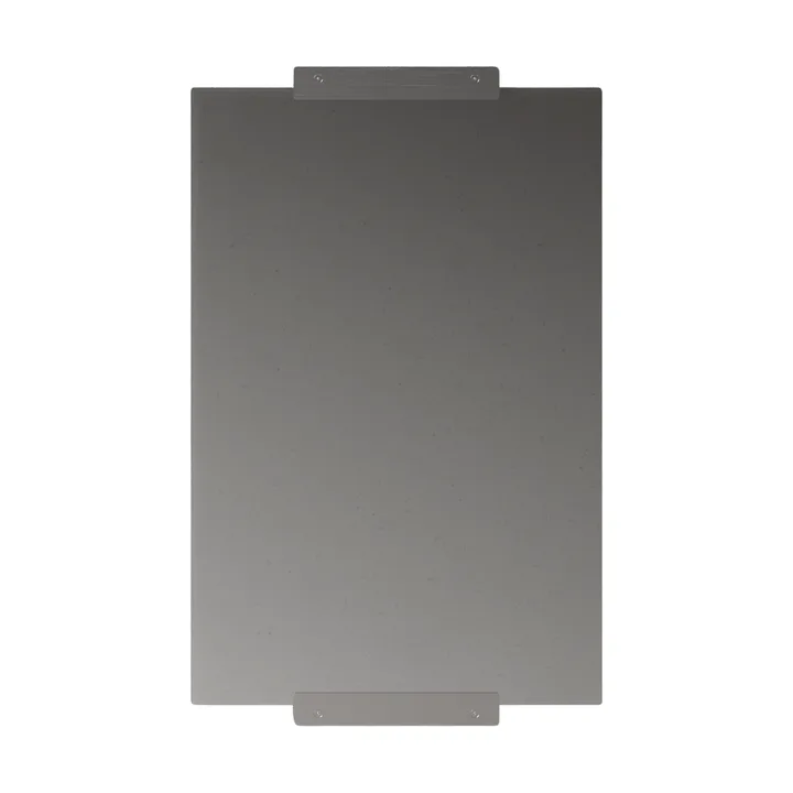 Nichba specchio da parete - Acciaio inox spazzolato, 70x50 cm - Nichba