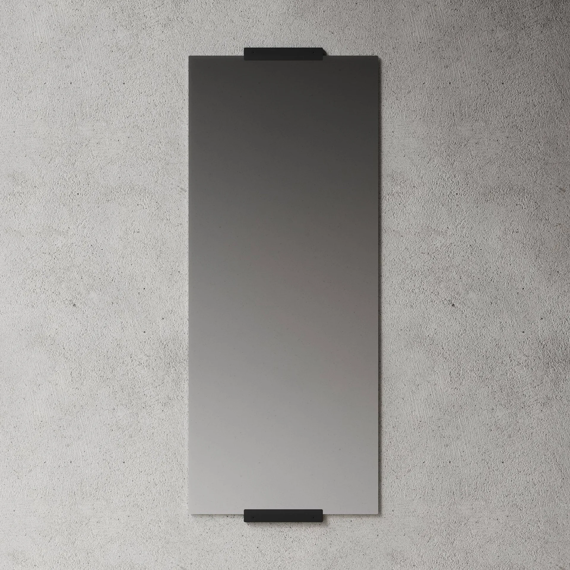 Nichba specchio da parete, Nero, 145x60 cm Nichba
