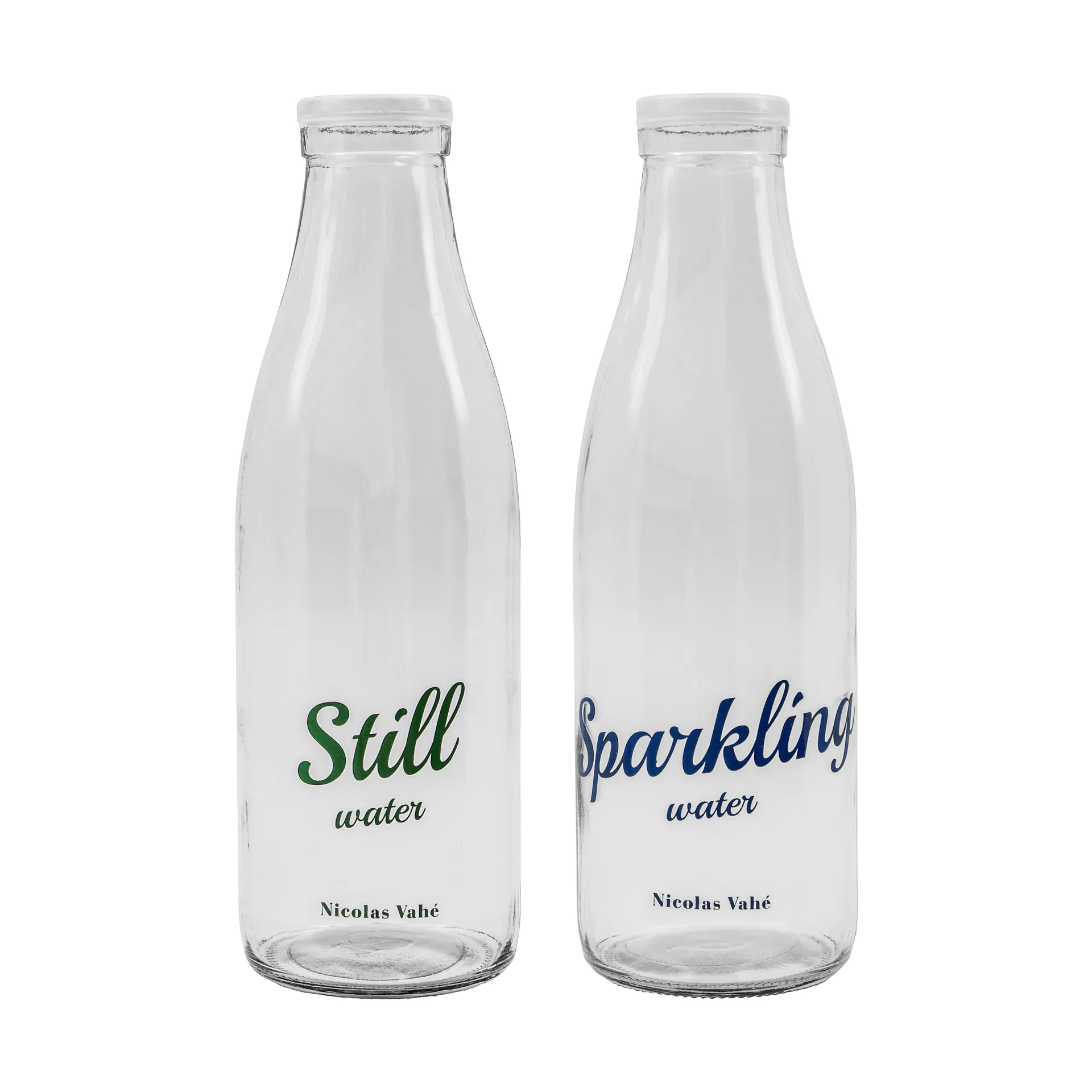 Bottiglia con tappo 1 L, 2 pezzi, Naturale-frizzante Nicolas Vahé