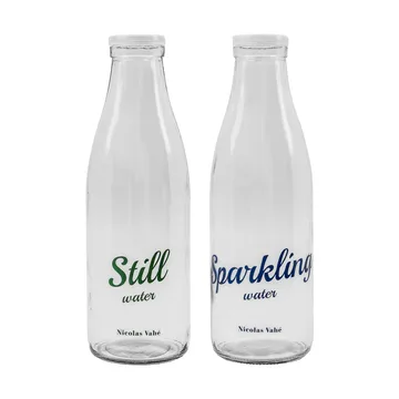 Bottiglia con tappo 1 L, 2 pezzi - Naturale-frizzante - Nicolas Vahé