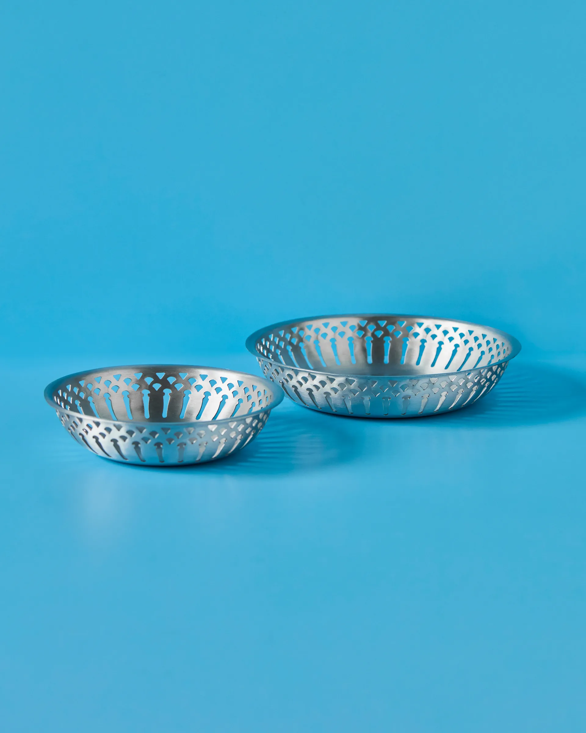 Cestino del pane Nicolas Vahé 2 pezzi, Antica finitura argento Nicolas Vahé