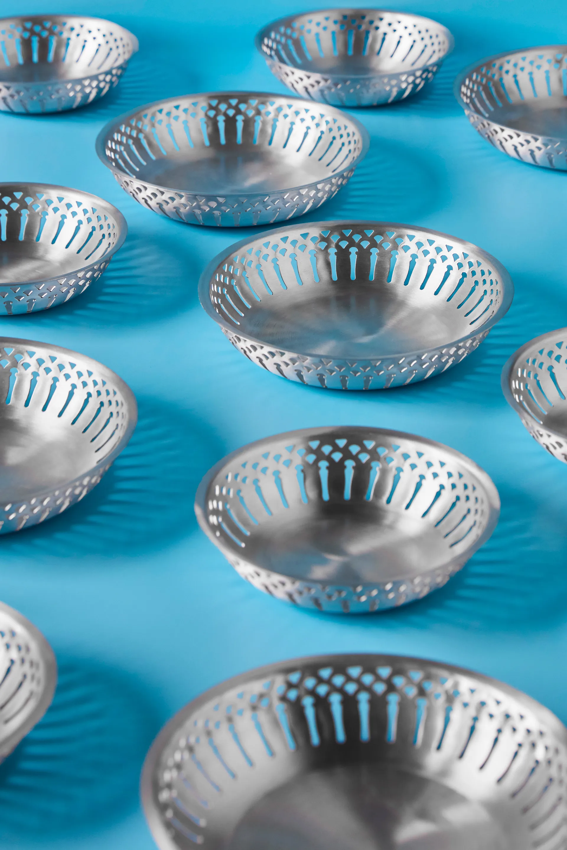 Cestino del pane Nicolas Vahé 2 pezzi, Antica finitura argento Nicolas Vahé