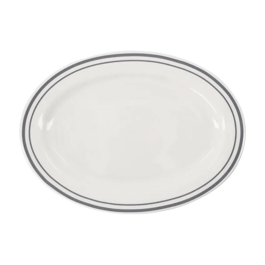 Piatto da portata Bistro 22x29 cm, grigio Nicolas Vahé