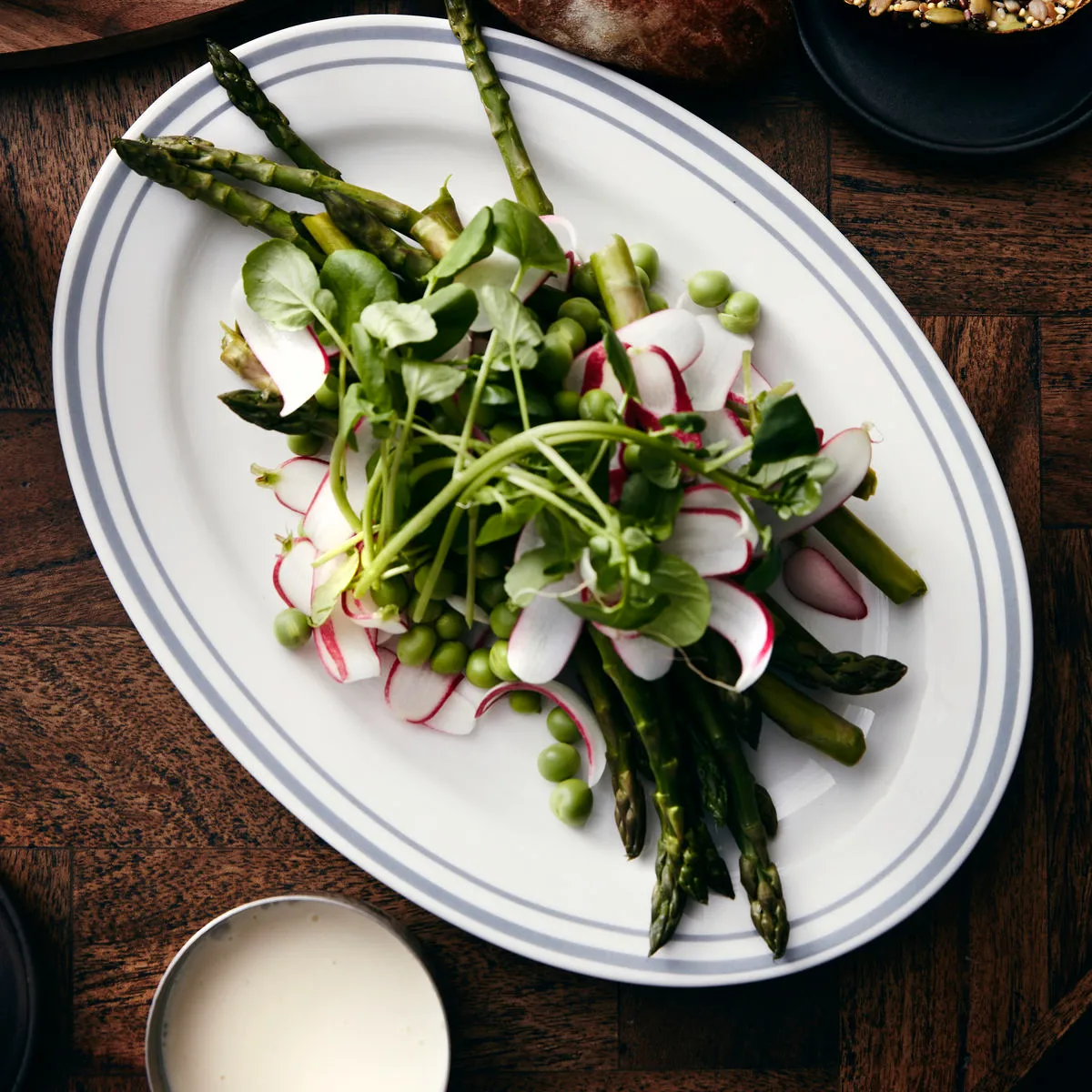 Piatto da portata Bistro 22x29 cm, grigio Nicolas Vahé