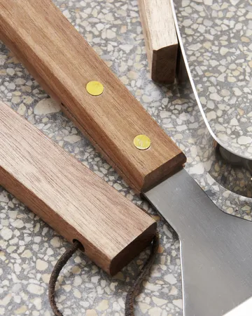 Set da barbecue Nicolas Vahé BBQ 3 pezzi​ - Acciaio inossidabile-Acacia - Nicolas Vahé