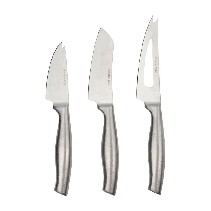 Set di 3 coltello da formaggio Fromage, Acciaio inox Nicolas Vahé