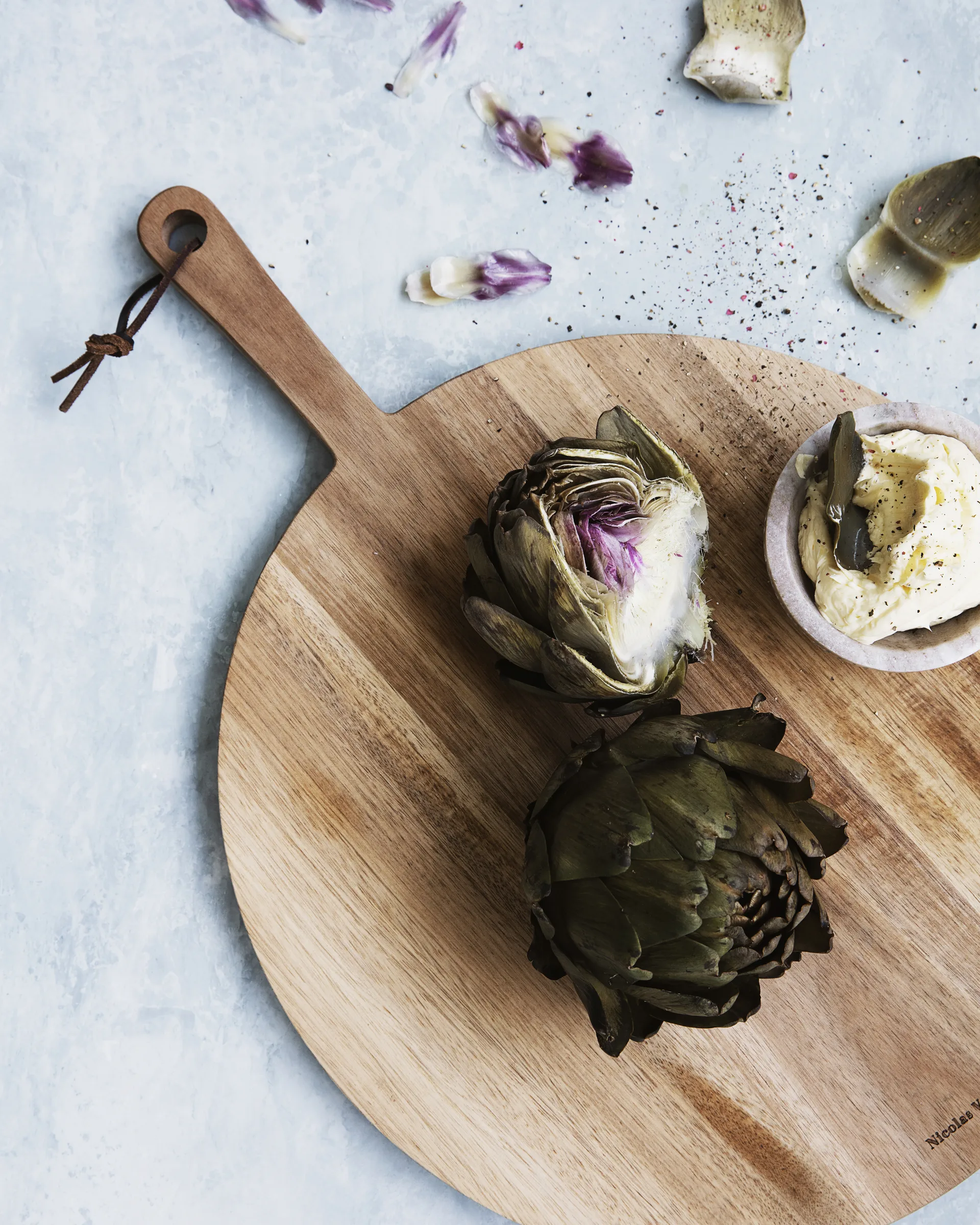 Tagliere per pizza Nicolas Vahé in acacia, Ø 35 cm
​ Nicolas Vahé